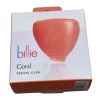 Billie travel case coral built in magnet snaps razor plastic