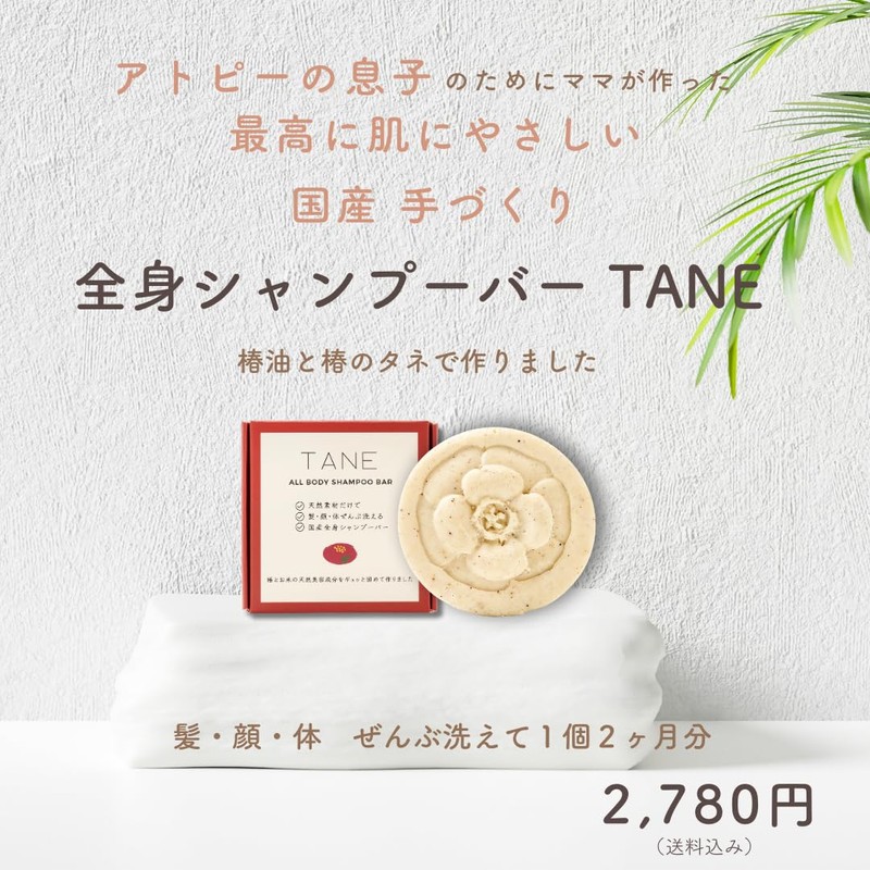 TANE Shampoo Bar, Gift Box, Tomorrow's Present, Domestic Whole Body