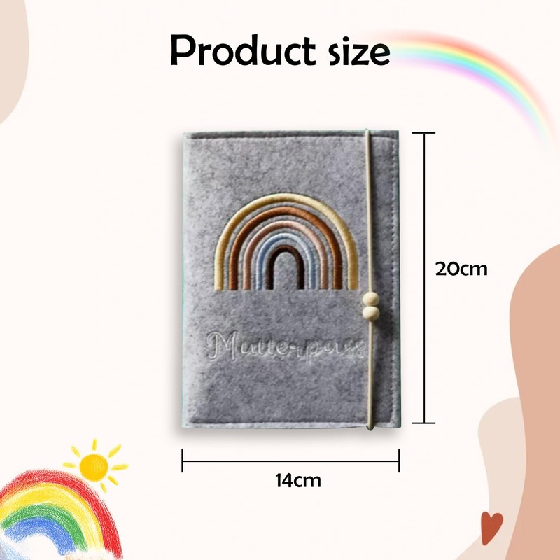 Biglumin Mutterlog Protective Cover, Premium Felt Maternity Log Cover, Storage