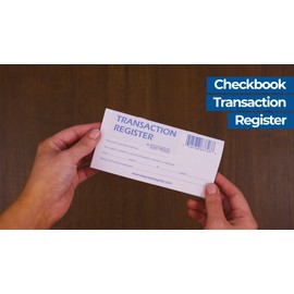 Easy Read Register 12 Checkbook Transaction Registers 2025-2026-2027 Calendars Check Book Bank