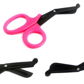 OdontoMed2011 Fluoride Coated Scissor, Hot Pink, 7.5 Inch