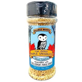 Barred Woods Maple - Pure Vermont Organic Maple Sprinkles Crunch (Perfect Coffee, Ice Cream and Yogurt Topping) - Maple Sugar Pebbles