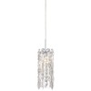 Possini Euro Design Alyssa Chrome Silver Iron Mini Pendant Light