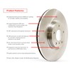 Dynamic Friction Company Rear Disc Brake Rotor 600-72029 (1) For