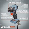 SENIX X2 20 Volt Max* 1/4-Inch Cordless Impact Driver, 4-Speed
