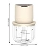 USB Charging Electric Food Processor - 600ML with 3 Additional
