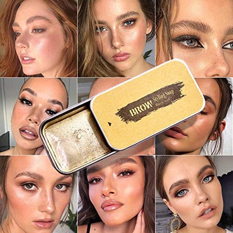 Beauty Glazed Eyebrow Soap Kit, 3D Eyebrow Gel, Long Lasting