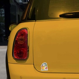 Felt Cute, Might Die Later 3 in. Sticker for Laptop Wall Car Window Bumper Guitar Refrigerator Car Body Folders Vehicle Tailgates