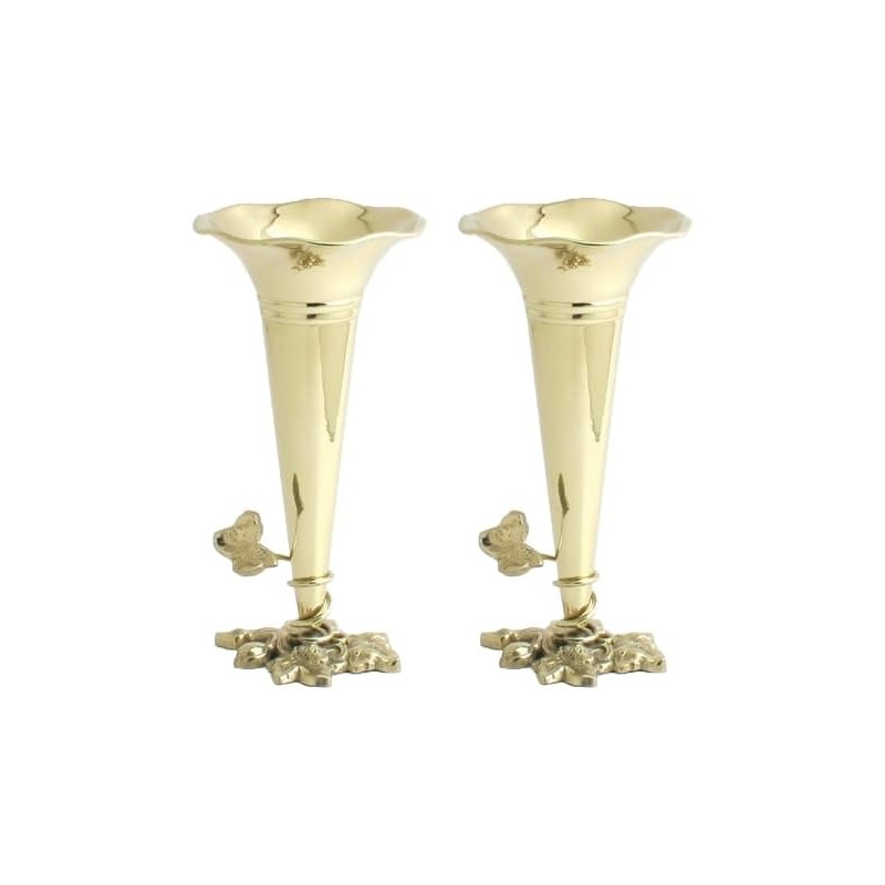 Brass 5" Tussie Mussie with Holder - Set of 2