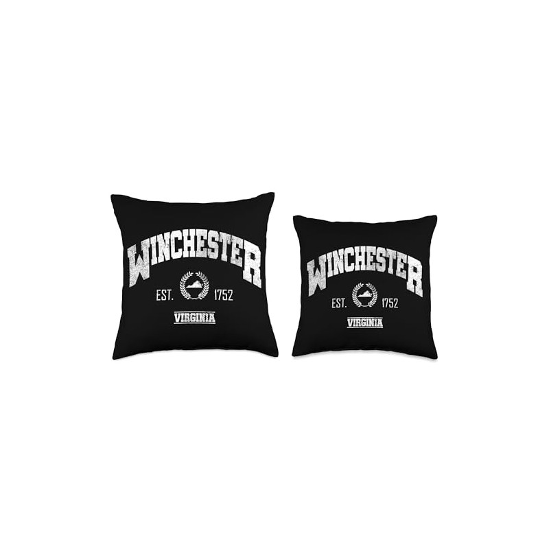 Winchester VA | Virginia | Vintage Throwback Throw Pillow