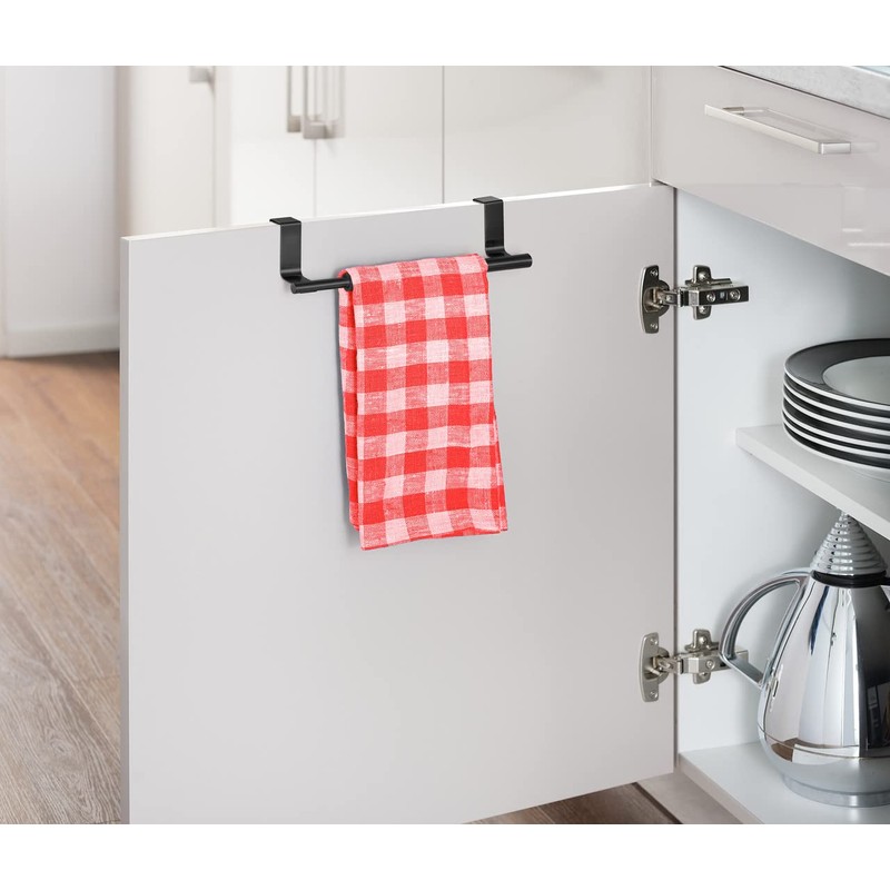 WENKO Telescopic door towel rack, extendable towel holder for kitchen