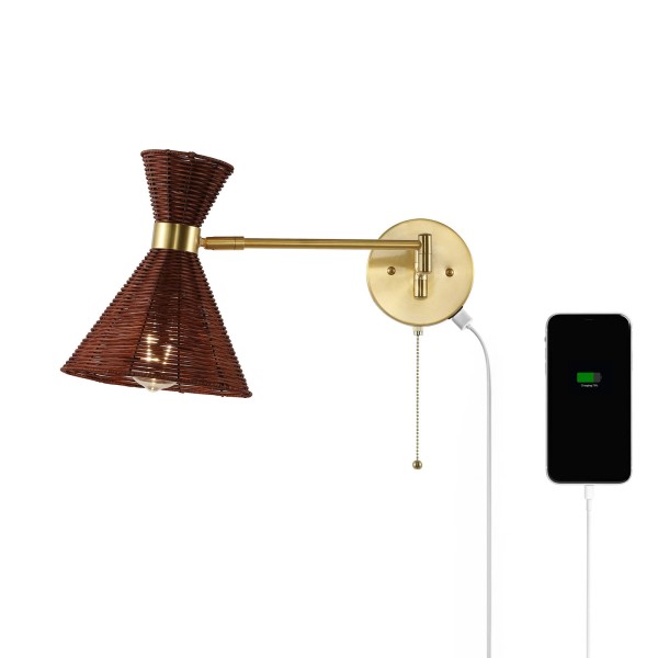 JONATHAN Y Lighting JYL1603 Lily 10" Tall LED Wall Sconce