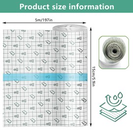 Waterproof Transparent Bandage, 15 cm x 5 m Waterproof Plaster, Shower Plaster, Second Skin Waterproof, Fixer Plaster Stretch, Plaster Roll Medical Tape, Anti-Allergic, for Sports