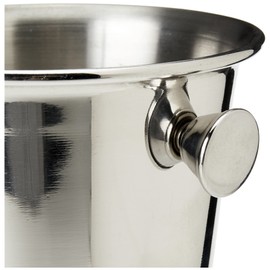 Genware NEV-MSSB10 Mini Stainless Steel Ice Bucket, 10 cm