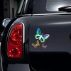 Three Butterflies PVC Vinyl Car Decals Stickers Waterproof Self-Adhesive Decals