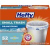 Hefty Small Trash Bags, Ocean Water Scent, 4 Gallon, 52
