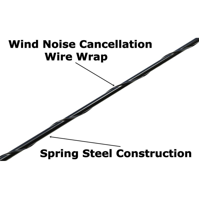 AntennaMastsRus - 7" Black Short AM/FM Antenna fits Freightliner Cascadia/Columbia/Coronado/M2