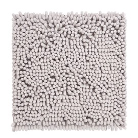 PANA® Premium Chenille Bath Mat (45 x 45 cm) • Ideal as a Toilet Mat, Shower Mat, Bath Mat, Toilet Mat • Soft, Non-Slip & Washable • Bath Mat without Cut-Out • Colour: Beige