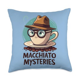 Macchiato Mysteries Throw Pillow