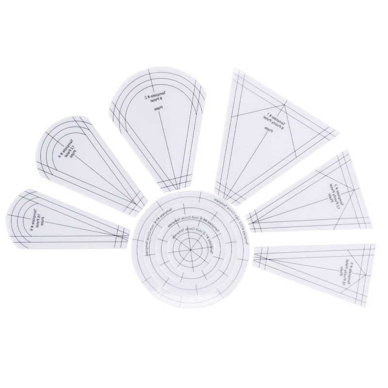 Quilting Rulers Shaped Patch Work Template Tool Ruler DIY Transparent