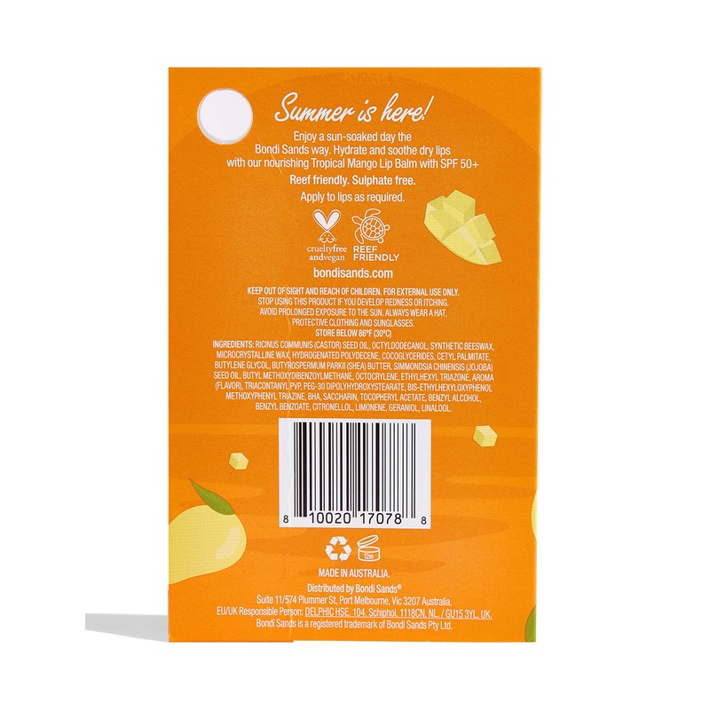 Bondi Sands - Lip Balm SPF 50+ Tropical Mango -