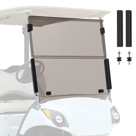 Nilight Golf Cart Windshield for Front Window Foldable UV Protection Compatible with Yamaha Drive G29 Gas or Electric Models 2007-2016 Tinted Polycarbonate (PC) Scratch and Impact Resistant
