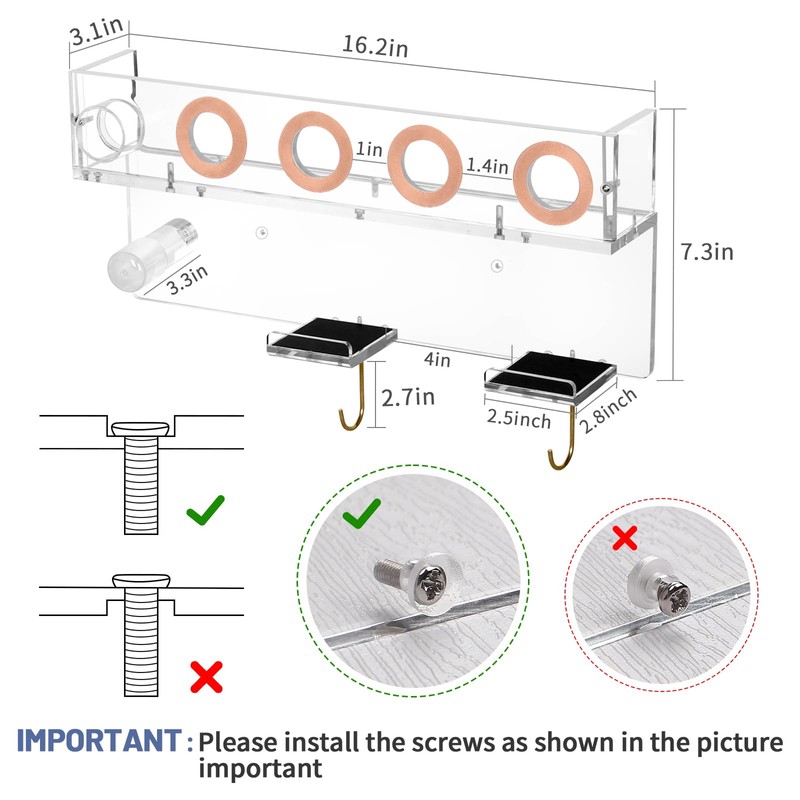Floatant Wall Mount Holder Compatible with Dyson Airwrap Styler Supersonic