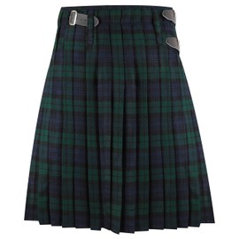 Magnificent Sport Men’s Scottish Black Watch Tartan Kilt 5 Yard Traditional Highland Wear with Adjustable Leather Straps Skirt (UK, Numeric, 38, Regular, Regular, Black Watch)