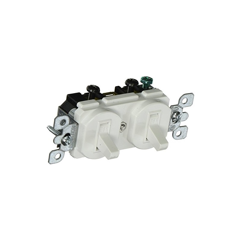 Leviton 20 Amp, 120/277 Volt, Duplex Style Single-Pole / Single-Pole