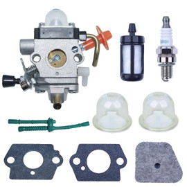 Haishine Carburettor with Spark Plug C1Q-S174 for STIHL FS90 FS110 HT101 FS130 FS100 FS110R KM110R KM130 HL100 HT100 FS100RX FS130R FS87 FS100R KM90 KM90 KM M90R KKKM100 KM110 KM130R Replacement for