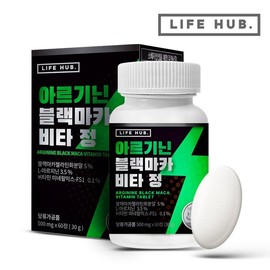LifeHub 라이프허브 아르기닌 블랙마카 비타 정 1통(60정) 2개월분 LifeHub Arginine Black Maca Vita 1 Bottle (60 Tablets) 2 Month Supply