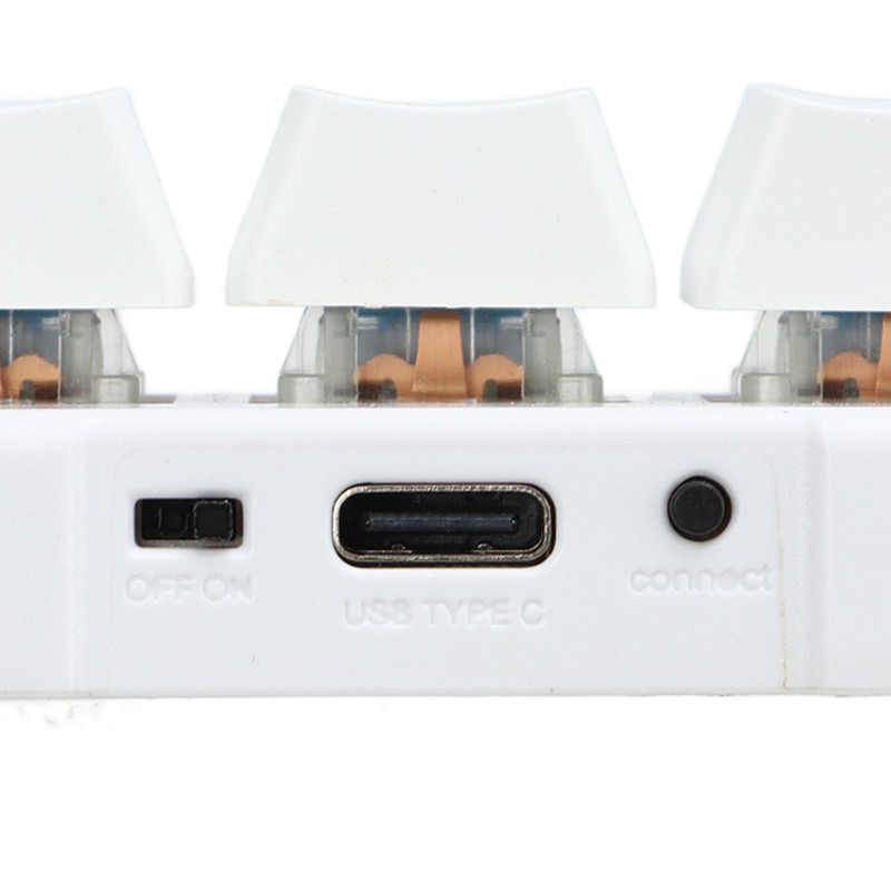 White Mini 3 Key Keypad ABS Bluetooth Receiver USB Comfortable