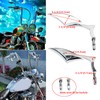 Chrome Motorcycle Cruiser Blade Mirrors For Harley Davidson Street Glide