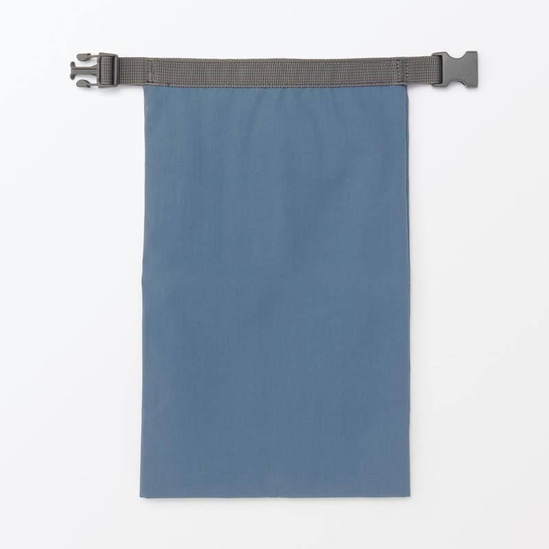 MUJI 84905391 Adjustable Height Lunch Bag, Roll Top, Small, Smokey