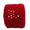 Red Sparkle Toilet Paper Cover Round Bathroom Crochet Handmade