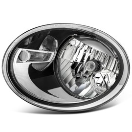 cciyu Headlight Assembly Replacement for BEETLE 2012 2013 2014 2015 2016 2017 2018 2019 Clear Lens Driver Side Headlamp 5C1941005