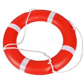Laorde Life Preserver Throw Ring Set for Boats, 28 inch/23 inch, 98.4 FT Floating Lifesaving Rope, Outdoor Professional Rescue Buoy (23" Life Ring with lifesaving Rope)