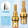 Brass 1-001 & 1-002 Ceramic Valve Cartridge Set, Hot and