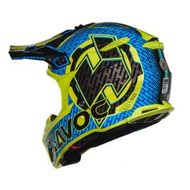 HAX Havoc Fullface Off-Road Helmet for Adult ATV Motorcross Dirt Bike Snowmobile - Lightweight, Durable, and DOT Certified for Safety Cyan XXL