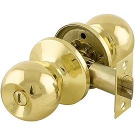Romak 608940 Knob Set Privacy Set Knob Brass Polished