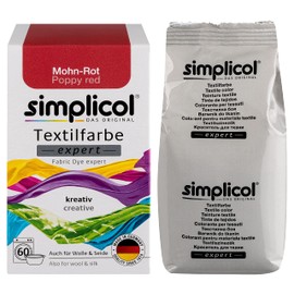 Simplicol Expert Textile Dye for Creative and Easy Dyeing - 18 Colours - Washing Machine & Manual Dyeing