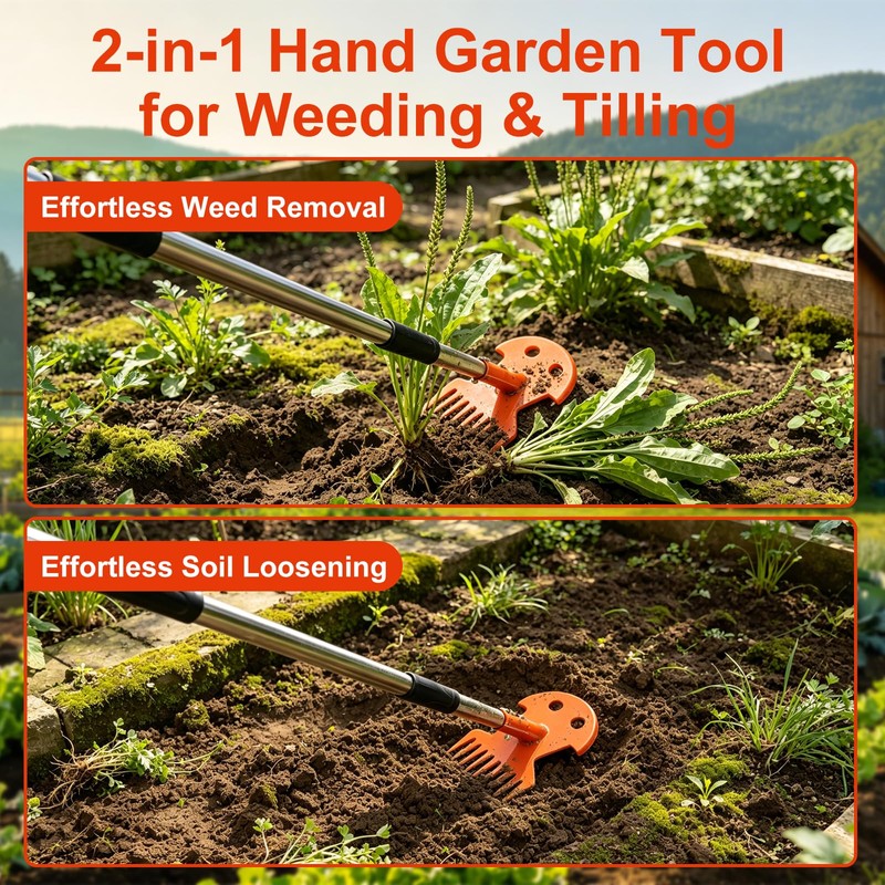 Emberlynn‘s store Weed Puller Tool with Long Handle, Upgraded Garden