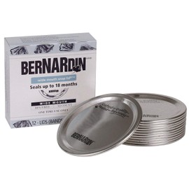 Bernardin Mason Jar Lids - Standard - Silver