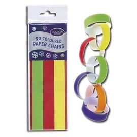 90 Paper Chain Strips (Makes Over 5m Chain)