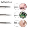 3pcs Acne Clip Facial Pimple Comedone Nippers Curved Straight Blackhead