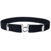 PEACE KOUBOU Skirt Belt, 1.2 inches (30 mm) - black