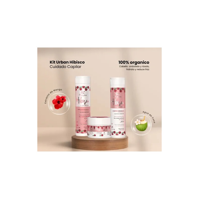 Kit Floractive Shampo Acondicionador Mask Cabello Rizado