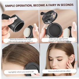 2Pcs Root Cover Up Root Touch Up Powder Hairline Powder for Women Dark Brown ＆ Light Brown Hair Loss Concealer Water & Sweat Resistant Hairline Powder for Thinning Women Men