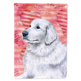 Caroline's Treasures BB9762GF Maremma Sheepdog Love Garden Flag, Red Mailbox Flag Decorative Yard Flag Banner Outside Patio Artwork Yard Flower Beds, Garden Size, Multicolor