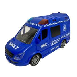 Ambulance Toy with Lights Sirens Doors Open Motion Clutch Fire Brigade Truck Lights and Sounds Flashing Lights Truck Police Van Emergency Vehicle Ready Intervention (Police)
